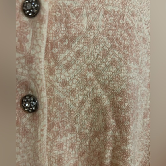 Gap Medium Cotton, Wool and Angora Rabbit Hair Blend Cardigan with Purple Sash - Picture 5 of 8